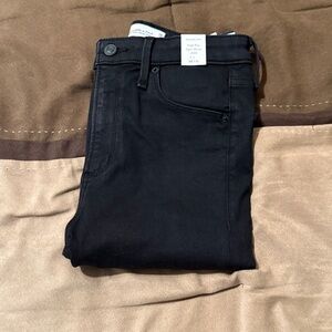 Abercrombie & Fitch Black Distressed Skinny Jeans